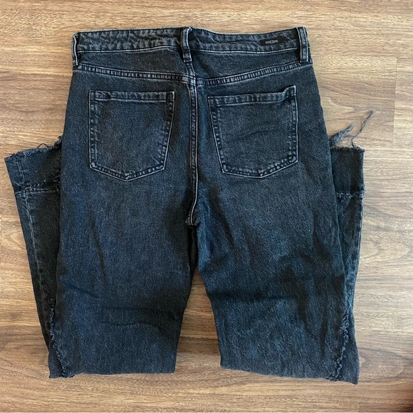 Liverpool Black Flare Wide‎ Leg Jeans with Distressed Hem - Picture 5 of 5
